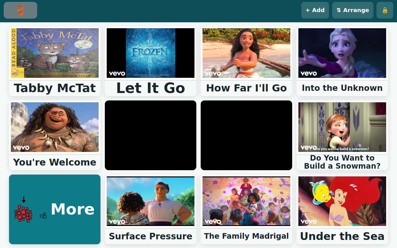 Screenshot of the app